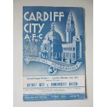 1954-55 CARDIFF CITY V MANCHESTER UNITED