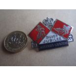 SPEEDWAY - 1977 BRITISH LEAGUE SILVER JUBILEE SILVER BADGE