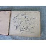 CRICKET - 1950 WEST INDIES TOURING TEAM AUTOGRAPH PAGE