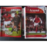 MANCHESTER UNITED AWAY PROGRAMMES 2004-05 X 9