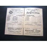 CRICKET - 1946 GLOUCESTERSHIRE V WARWICKSHIRE SCORECARD