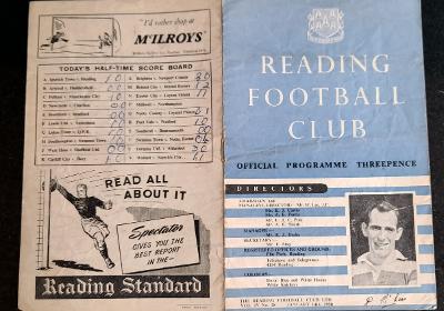 1949-50 READING v FULHAM - FRIENDLY