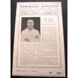 1948-49 TORQUAY UNITED V NORWICH CITY FA CUP