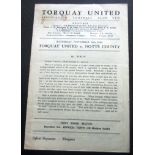 1949-50 TORQUAY UNITED V NOTTS COUNTY