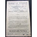 1949-50 TORQUAY UNITED V NORWICH CITY