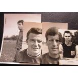 WEST HAM PRESS PHOTOGRAPHS & OFFICIAL POSTCARD ALL HAND SIGNED