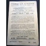 1949-50 TORQUAY UNITED V PORT VALE