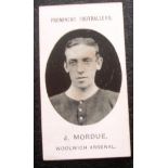 WOOLWICH ARSENAL TADDY CIGARETTE CARD - J. MORDUE