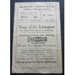 1947-48 NEWPORT COUNTY V TORQUAY UNITED