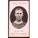 WOOLWICH ARSENAL TADDY CIGARETTE CARD - H. G. LEE