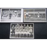 WEST HAM - 3 ORIGINAL PHOTO'S CIRCA 1953