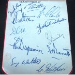TOTTENHAM - VINTAGE AUTOGRAPH BOOK PAGE FROM 1953-544