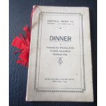 SHEFFIELD UNITED 1925 FA CUP FINAL MENU