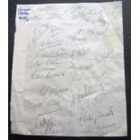 PLYMOUTH ARGYLE VINTAGE AUTOGRAPHED ALBUM PAGE 1948-49