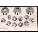 NEWCASTLE UNITED ORIGINAL POSTCARD 1907