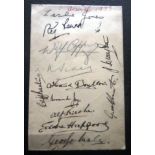 ARSENAL - VINTAGE AUTOGRAPH PAGE 1937