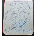 1953-54 LIVERPOOL & SUNDERLAND AUTOGRAPHS