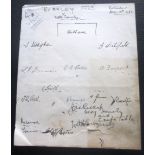 BURNLEY AUTOGRAPHS 1932-33