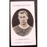 WOOLWICH ARSENAL TADDY CIGARETTE CARD - J. ASHCROFT