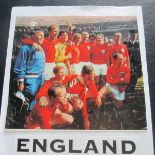 1966 WORLD CUP PICTURE SIGNED BY 10 PLAYERS & MANAGER ALF RAMSEY