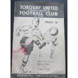 1948-49 TORQUAY UNITED RESERVES V EXETER CITY RESERVES