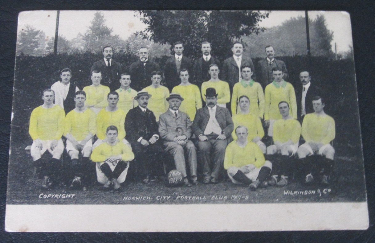 NORWICH CITY POSTCARD 1907-08