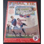 1924 FA CUP FINAL NEWCASTLE V ASTON VILLA ORIGINAL PROGRAMME