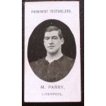 LIVERPOOL TADDY CIGARETTE CARD - M. PARRY