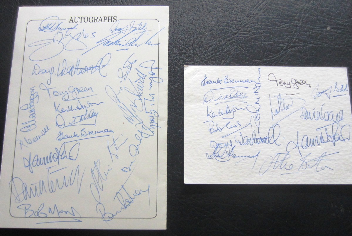 NEWCASTLE UTD 25TH ANNIVERSARY OF FAIRS CUP WIN MENU AND TICKET BOTH MULTI SIGNED - Image 2 of 2