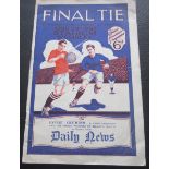 1927 FA CUP FINAL PROGRAMME ARSENAL V CARDIFF CITY