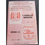 1969-70 FAIRS CUP FINAL ANDERLECHT V ARSENAL