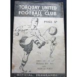 1948-49 TORQUAY UNITED RESERVES V HASTINGS