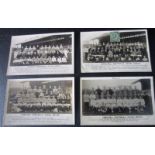 CHELSEA - 4 ORIGINAL TEAM POSTCARDS, 1910-11, 1911-12, 1912-13 & 1913-14