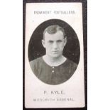 WOOLWICH ARSENAL TADDY CIGARETTE CARD - P. KYLE