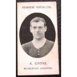 WOOLWICH ARSENAL TADDY CIGARETTE CARD - A. CROSS
