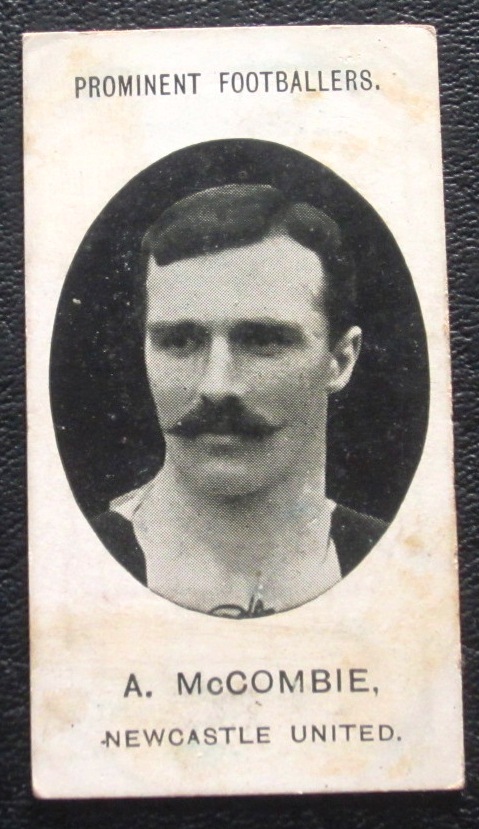 NEWCASTLE UNITED TADDY CIGARETTE CARD - A McCOMBIE