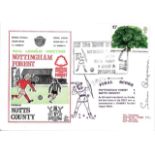 1974 LTD EDITION POSTAL COVER NOTTINGHAM FOREST V NOTTS COUNTY SIGNED BY SAM CHAPMAN ( FOREST )