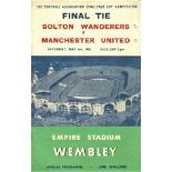 1958 F.A. CUP FINAL BOLTON V MANCHESTER UNITED