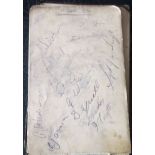 MILLWALL AUTOGRAPHED ALBUM PAGE FROM 1938