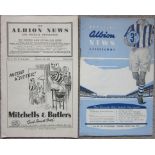 WEST BROM V CHELSEA 1952-53 & 1953-54