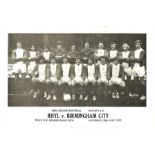 1972/73 RHYL V BIRMINGHAM CITY FRIENDLY