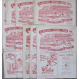 WALSALL 1950'S RESERVE MATCH PROGRAMMES - WOLVES, OSWESTRY, BEDWORTH, BRIERLEY HILL ETC