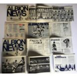 WEST BROMWICH ALBION - 13 1960/70'S HOME PROGRAMMES EACH ONE AUTOGRAPHED BY TONY BROWN