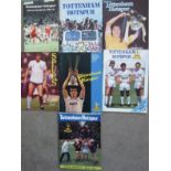 COLLECTION OF TOTTENHAM HANDBOOKS 1980-81 TO 1986-87