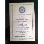 1947 ENGLAND SCHOOLS V SCOTLAND SCHOOLS PLAYED AT EVERTON