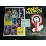 1980 FA CUP S/F ARSENAL V LIVERPOOL - TWO PROGRAMMES & TICKET