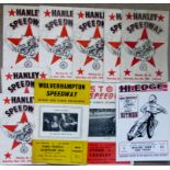 SPEEDWAY - VINTAGE PROGRAMMES MOSTLY HANLEY ( STOKE )