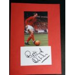 HUDDERSFIELD + ENGLAND 1966 WORLD CUP - RAY WILSON AUTOGRAPH