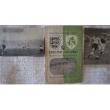 1949 ENGLAND V ( NORTHERN ) IRELAND @ MANCHESTER CITY FAMOUS 9-2 GAME