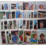 A&BC FOOTBALL TRADE CARDS - 1971-72 PURPLE BACKS X 68